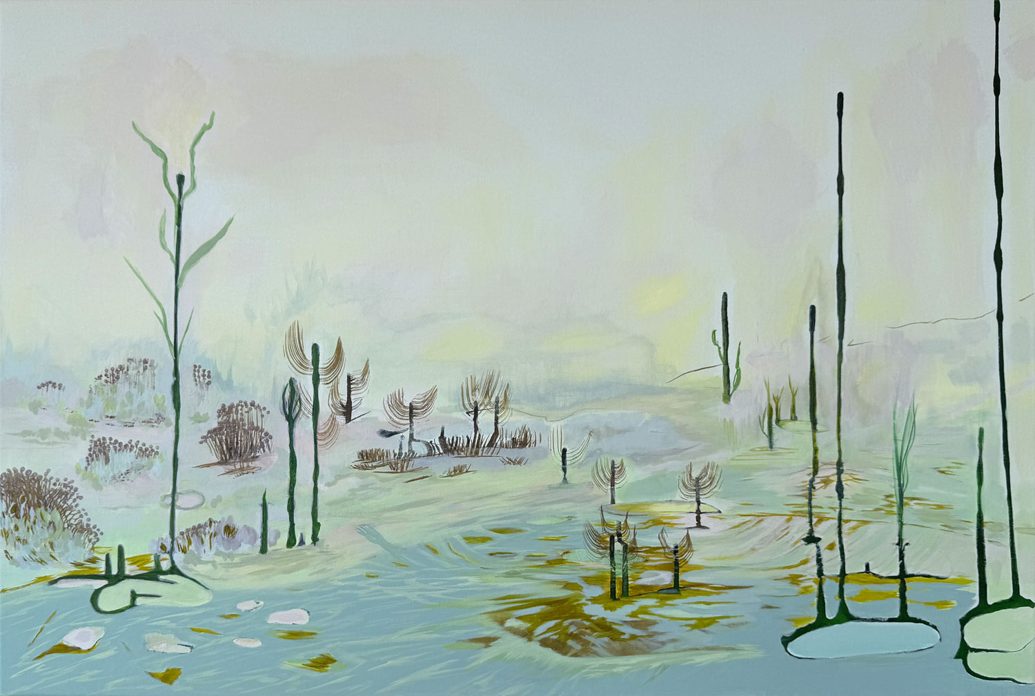 ARIZONA BLUES, 2025, acrylic on canvas