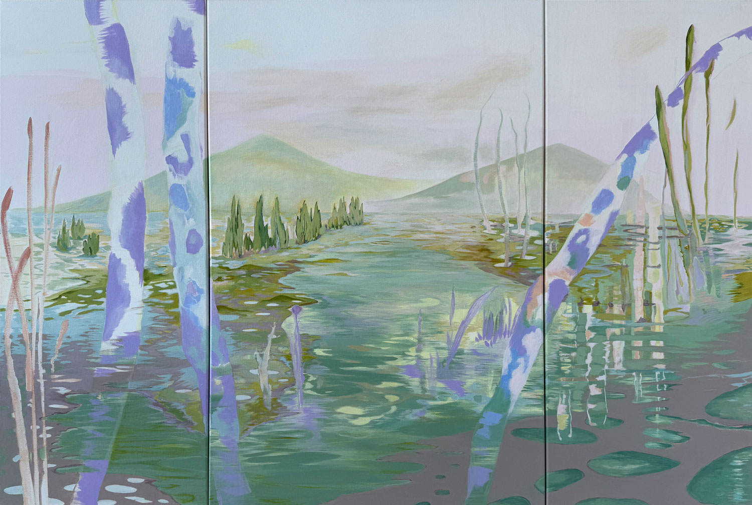 SWAMPLAND’S FUTURE, 2024, acrylic on canvas