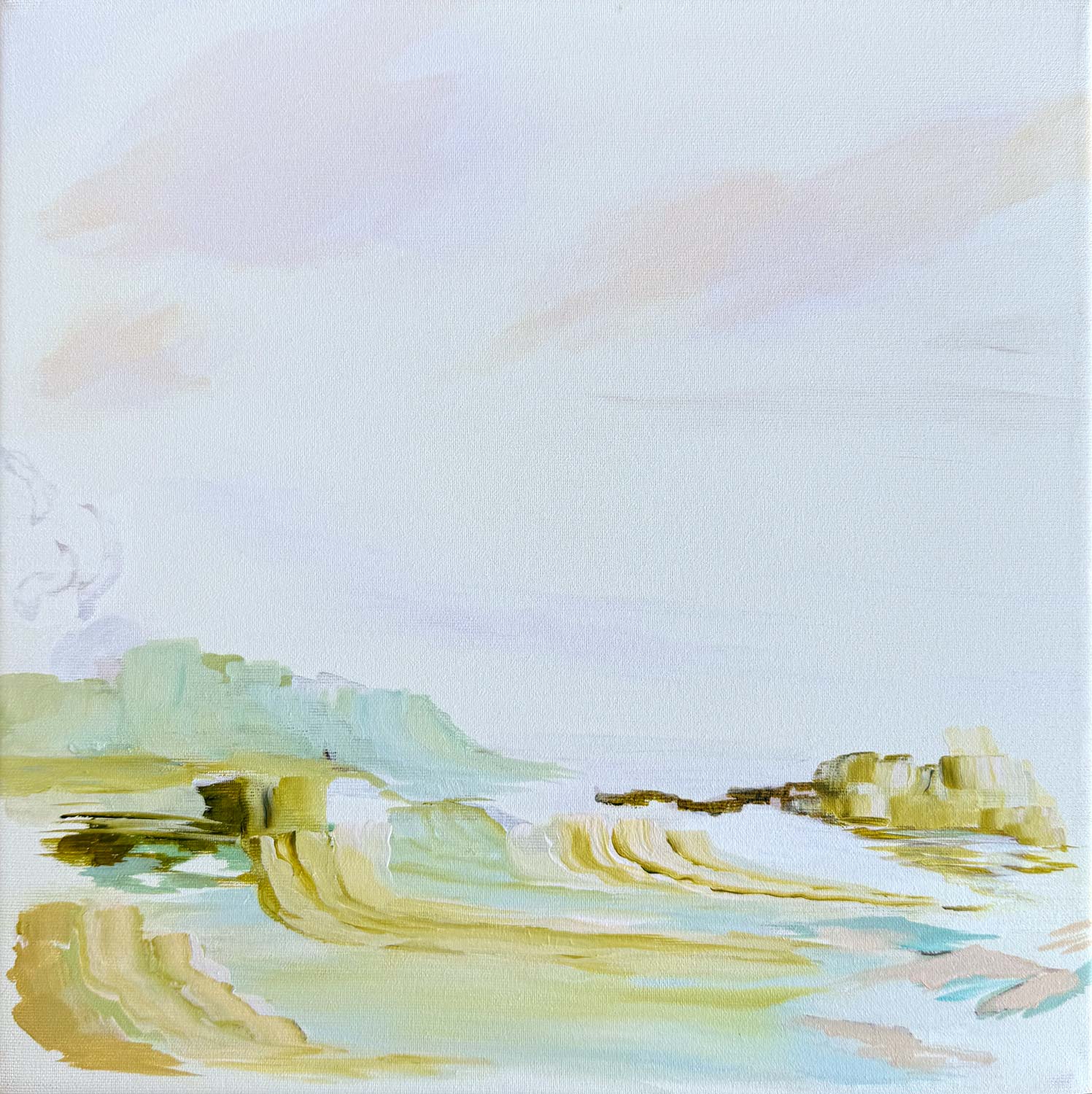 WHISPERING CLOUDS, 2024, acrylic on canvas