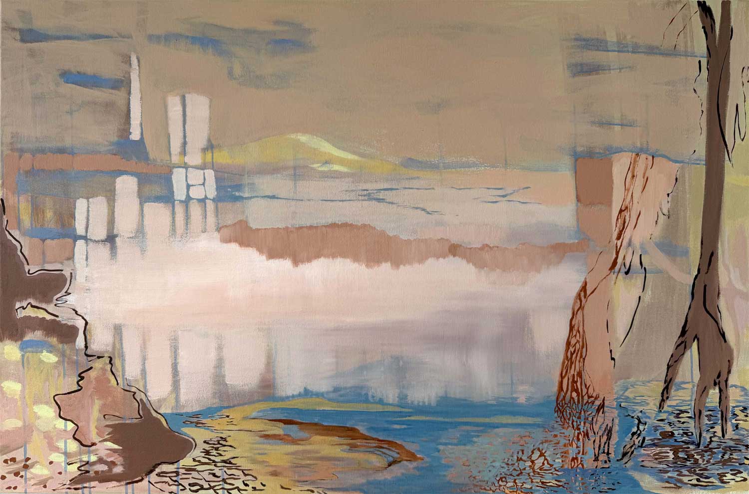 SECRET WORLDS, 2022, acrylic on canvas